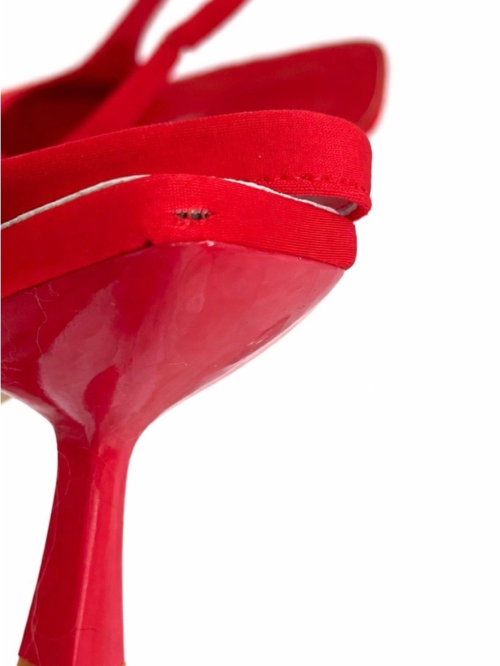 Women's Red Strappy Heels - Size 40 - Picture 3 of 3